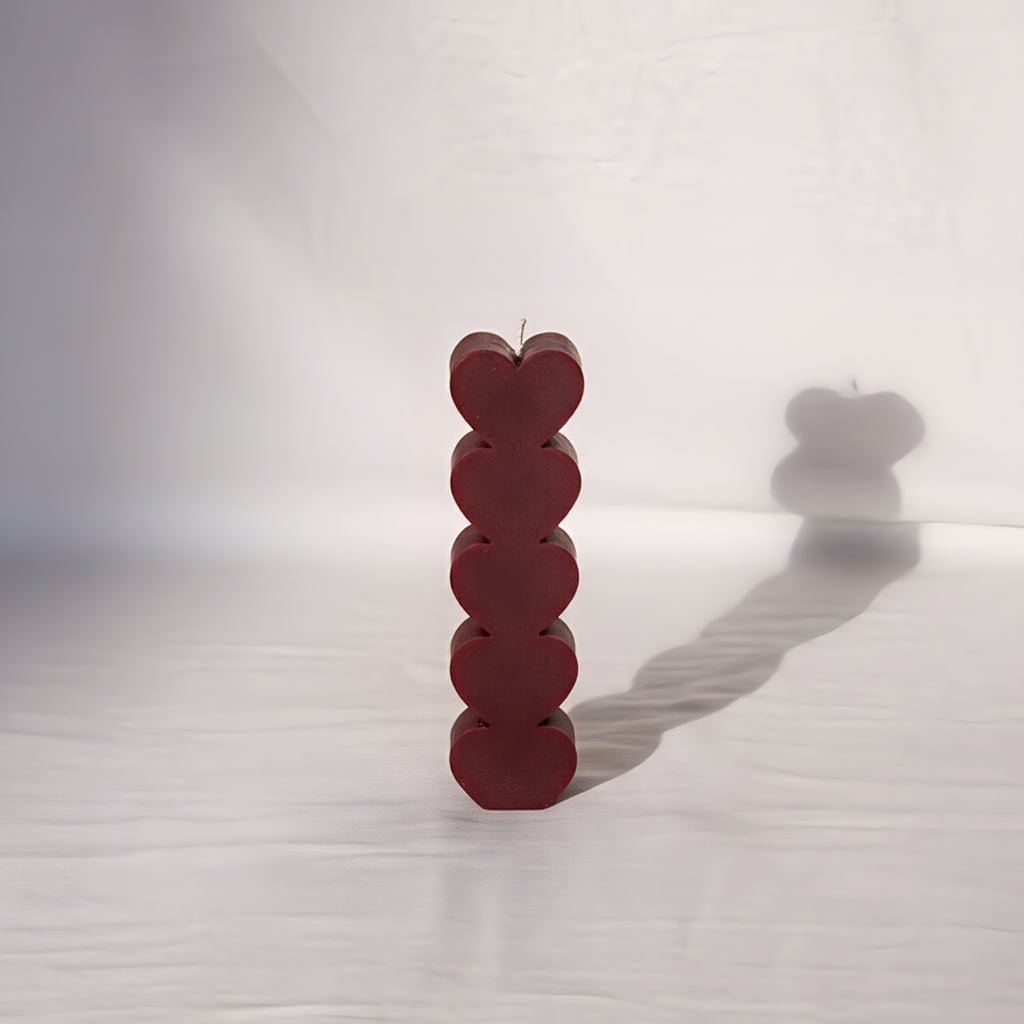 Heart Pillar Candle