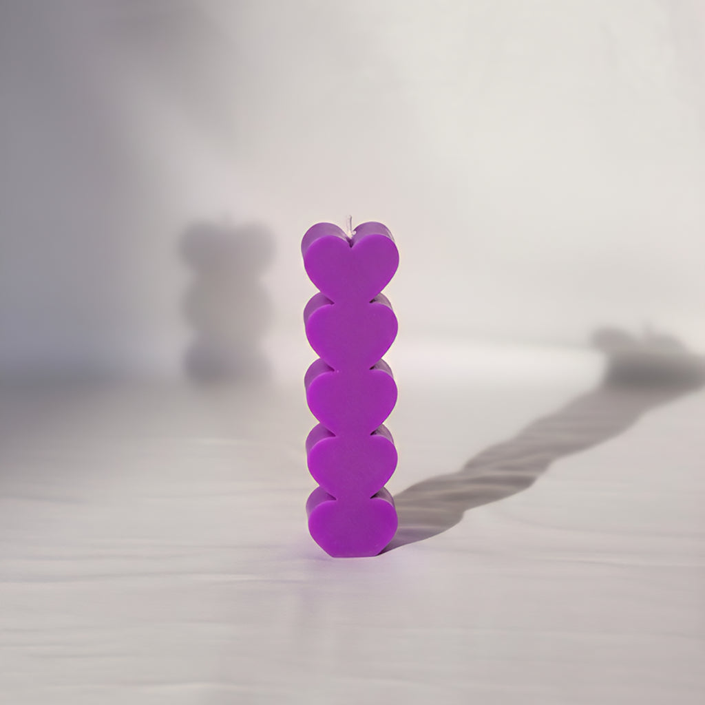 Heart Pillar Candle