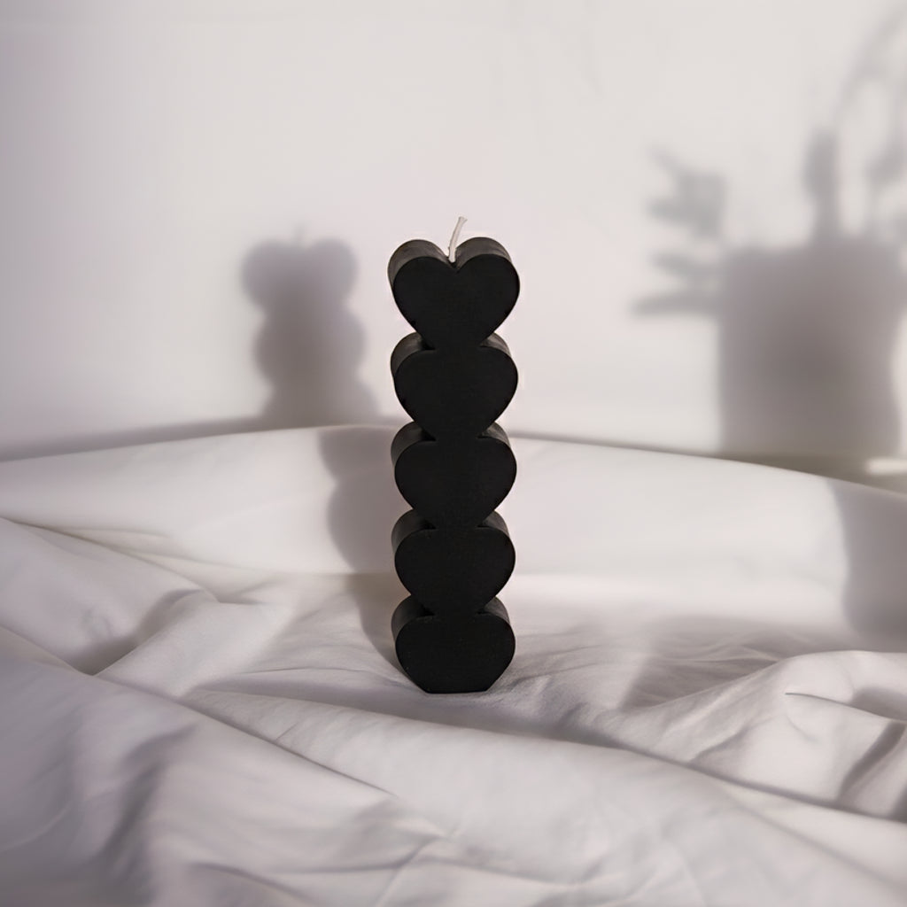 Heart Pillar Candle