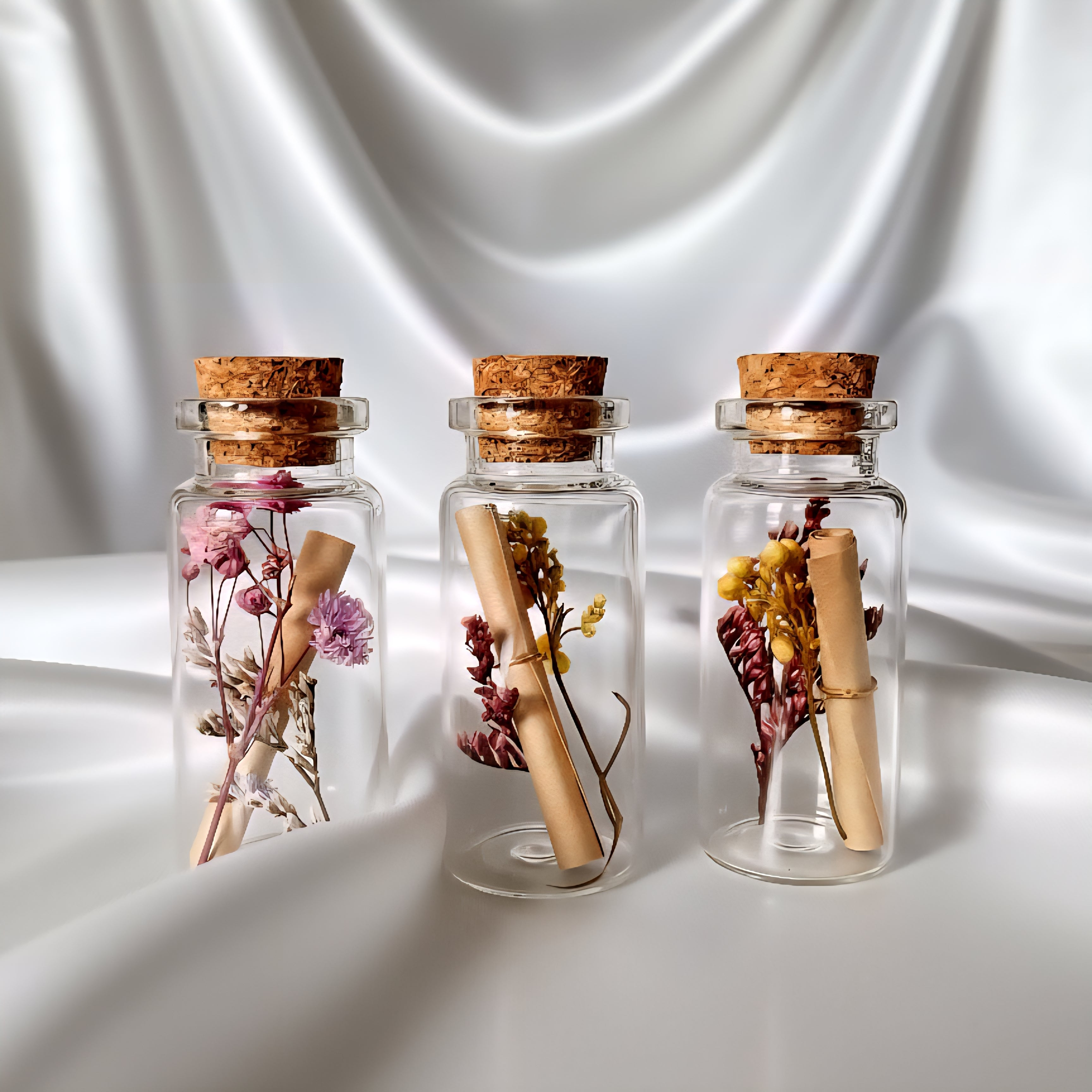 Hand-Written Note in Cork Bottle