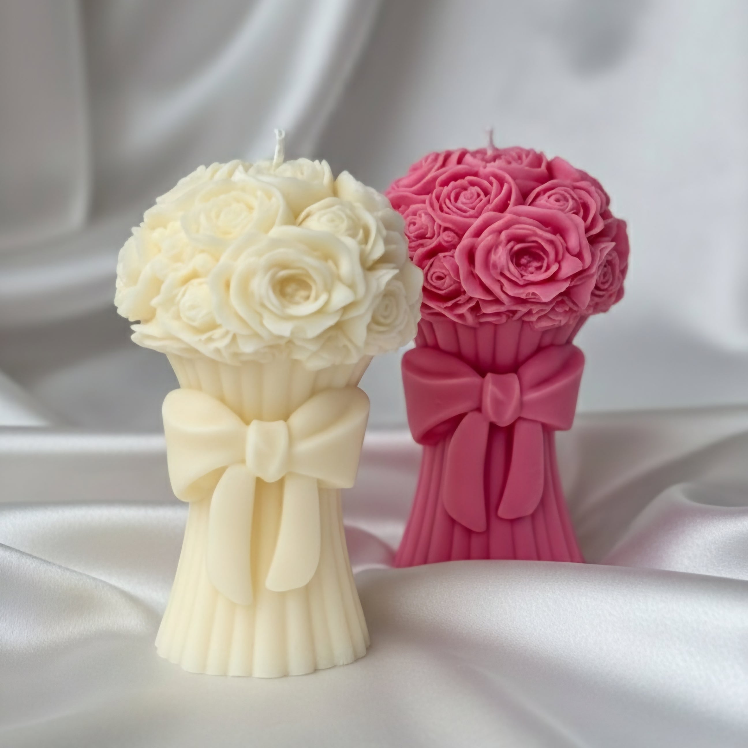 Bouquet flower candle