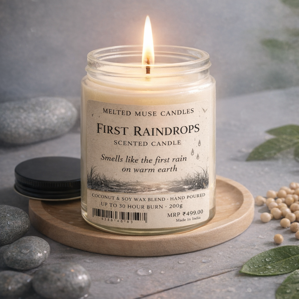 First Raindrop candle