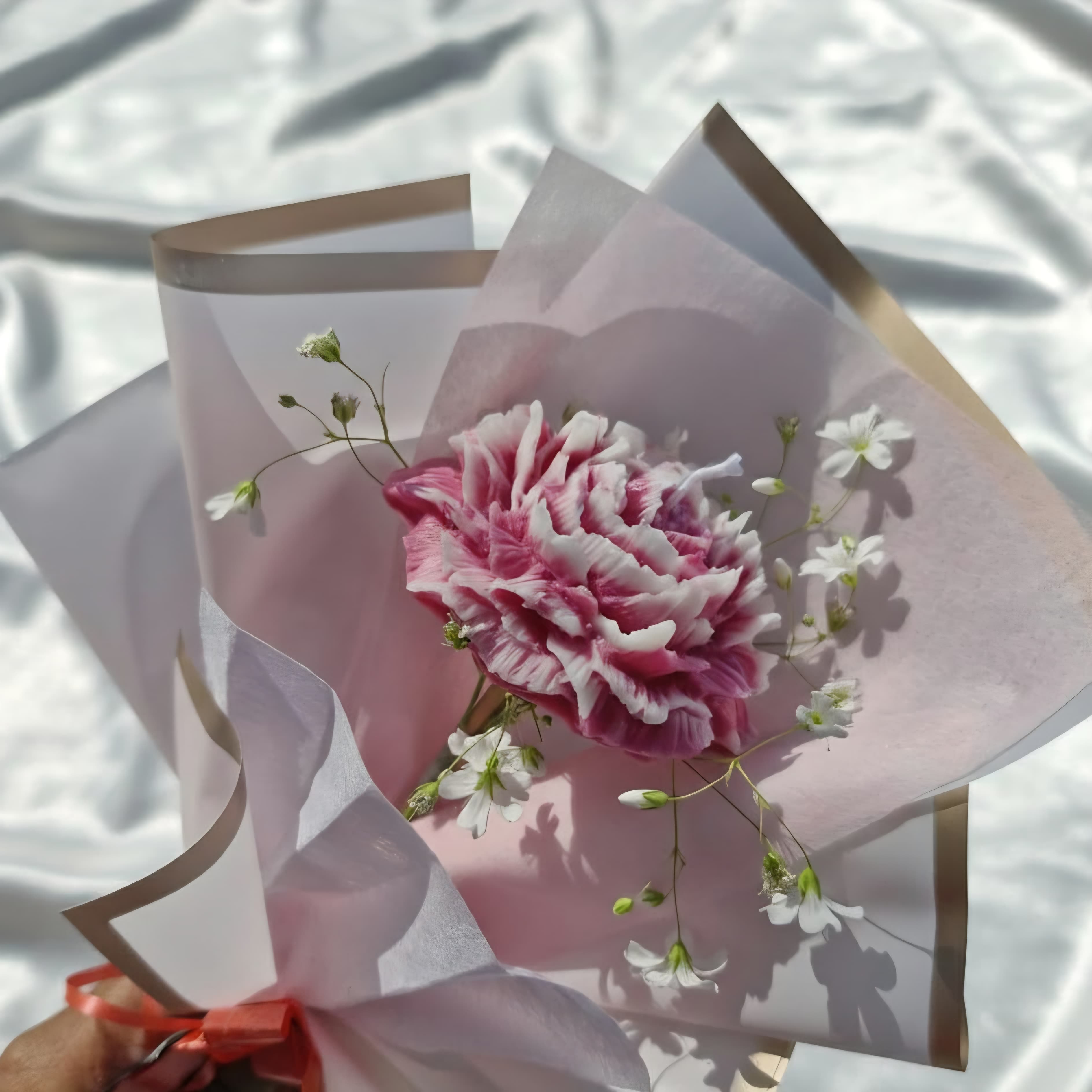 Peony bouquet Candle