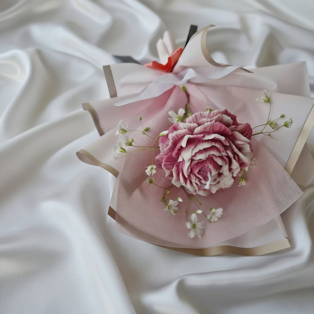 Peony bouquet Candle