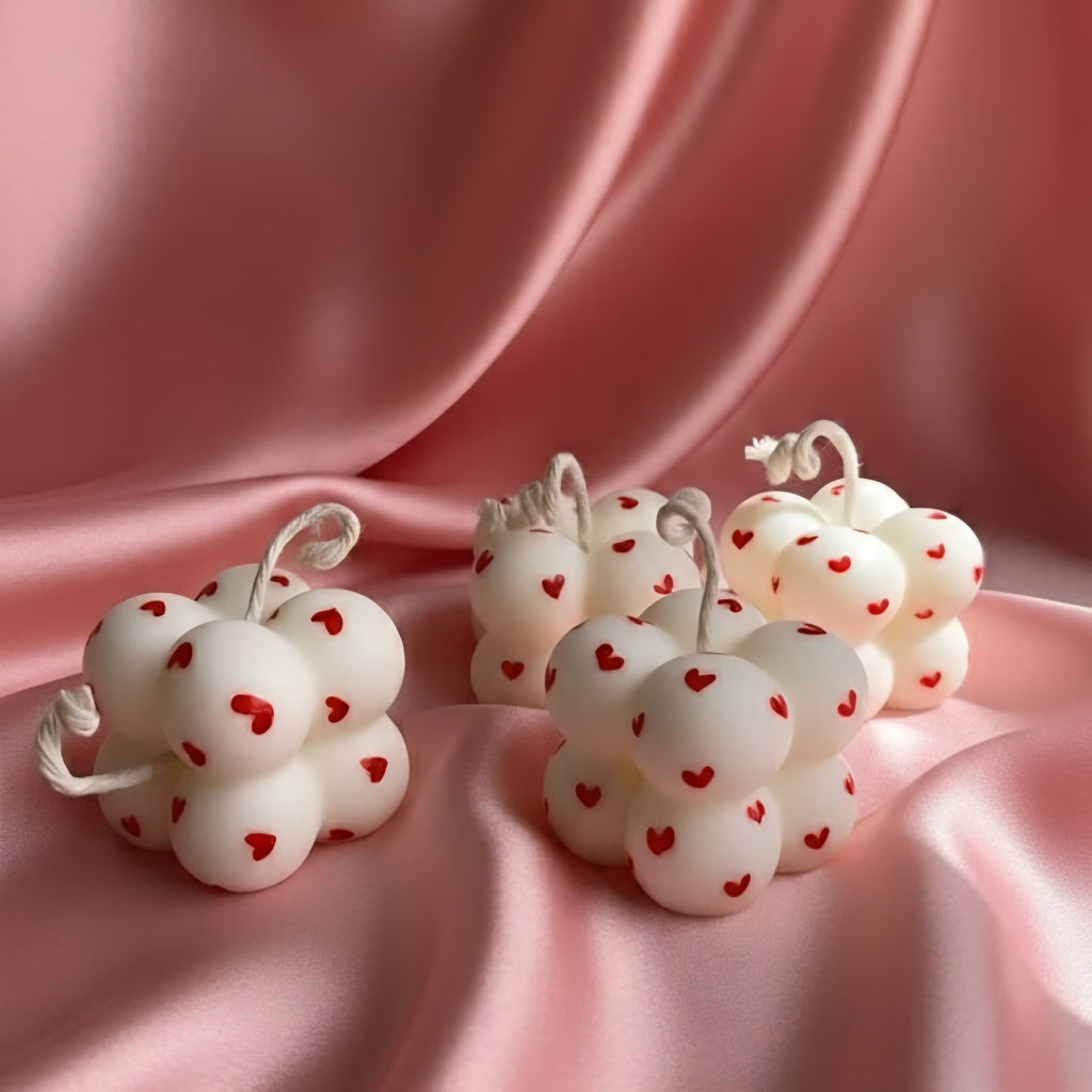 Heart bubble candle (S)