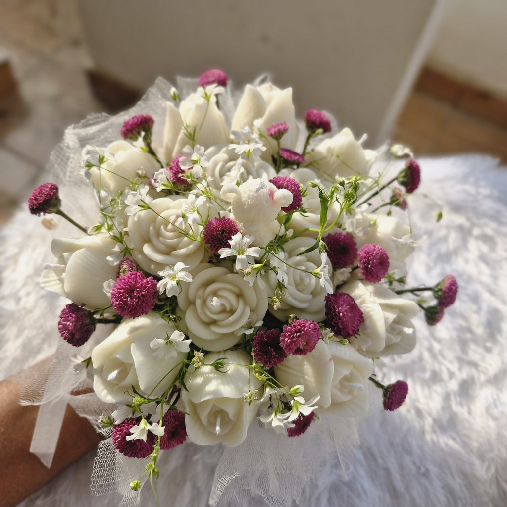 15+ candle bouquet (white)