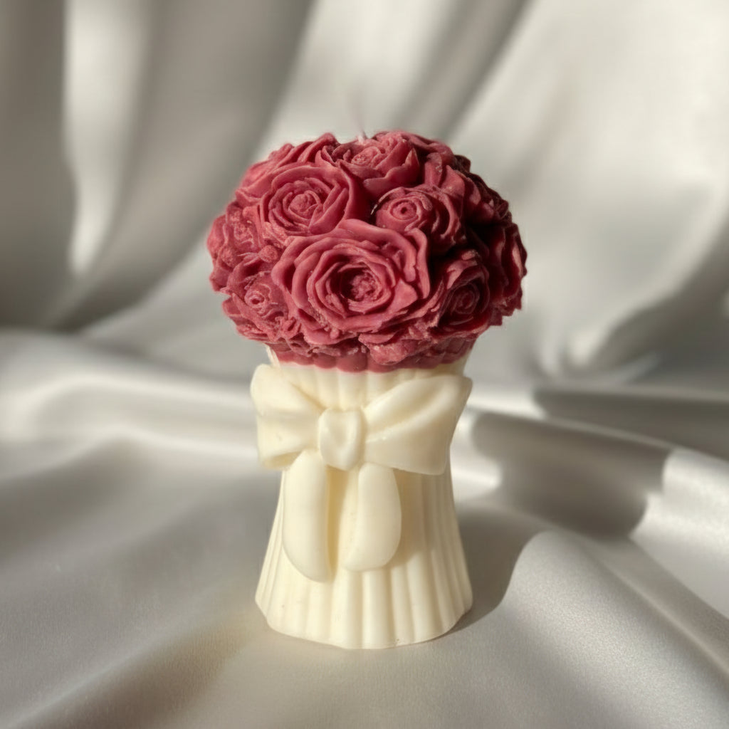 Bouquet flower candle